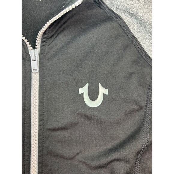 True Religion Women’s Athletic Slim Fit‎ Full Zip Fleece Lined Jacket Large Y2K - Picture 2 of 10